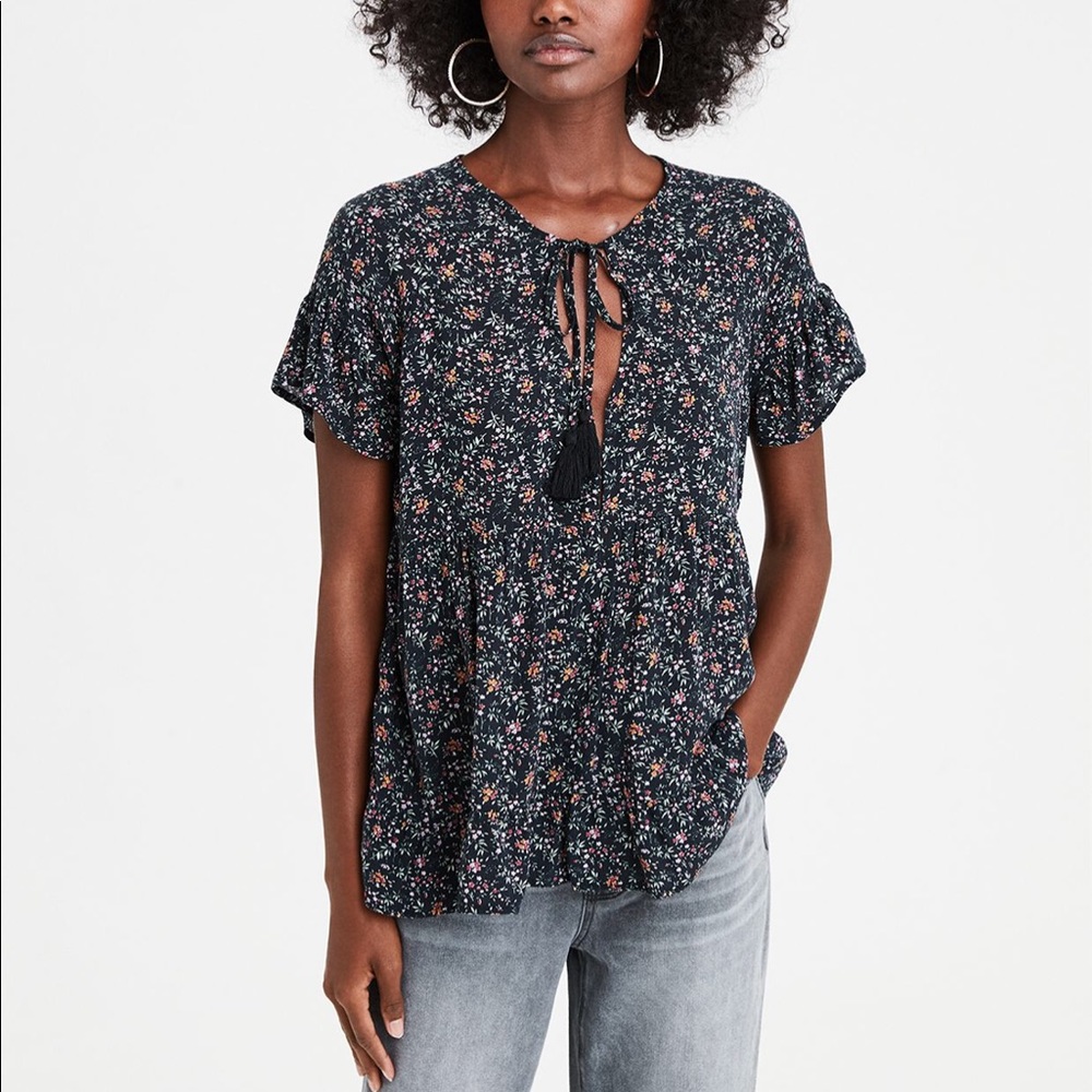 american eagle tassle blouse ☾